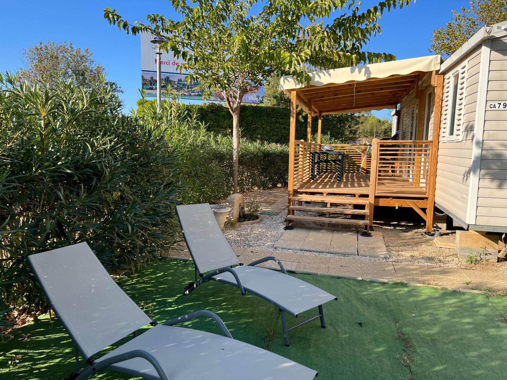 Mobilhome La Carabasse Vias Plage Exterior foto